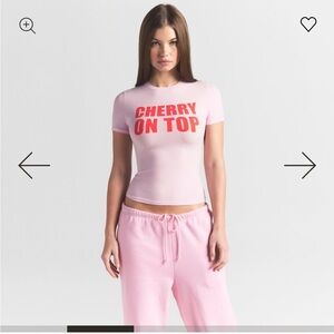 SKIMS 'Cherry On Top' Tee Valentines collection